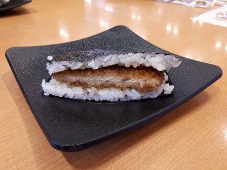 黄金豚タレカツサンド寿司① (小)